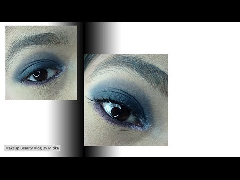 Easy Blue Smokey Eye Makeup Tutorial||Step By Step Smokey Eye Makeup
