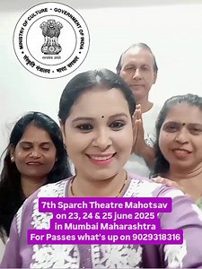2.3K views | 7th Sparch Theatre Mahotsav In Mumbai on 23,24 & 25 june 2025 for Drama Passes what's up on 9029318316 #sparchtheatrerepertory #sparchngo #rishugupta #khushbugupta #khushbuduggal #mukeshjhadav #sparchtheatremahotsav #7sparchtheatremahotsav #sindhunatyarang #drama #ministryofculture #stage #actor #theatre #director #khushbugupta #khushbuduggal #shivaycreativearts #sundernarri | Shivay Creative Arts | Facebook