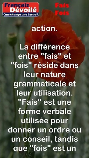 Fais et Fois #shorts (Une Lettre)