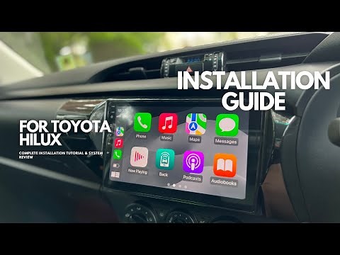 Toyota HiLux Apple CarPlay + Android Auto Display FULL Installation Guide For N80 | 2015 - 2023