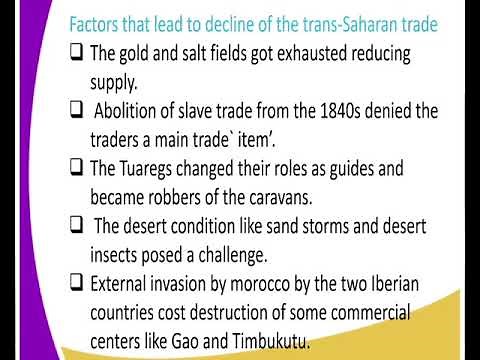 history form 2 Methods of trade trans saharan trade lesson 7