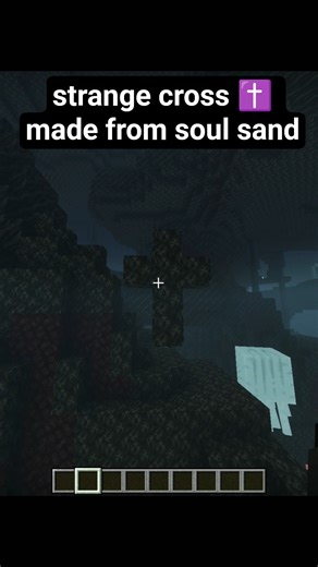 I found a strange cross made from soul sand...