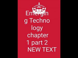 Emerging technology chapter 1 part 2