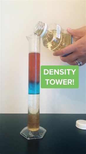Stack Liquids in Density Tower Science Experiment