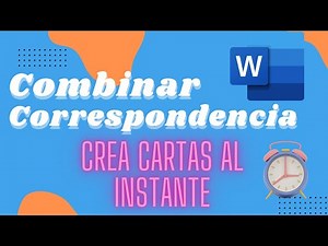 Como combinar correspondencia en Word y como convertir cada carta o documento generado en pdf