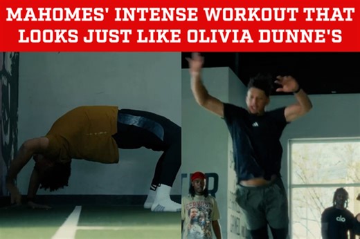 Patrick Mahomes' rigorous fitness regimen channels Olivia Dunne's training