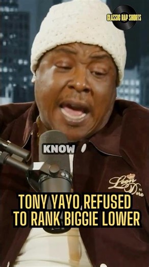 Tony Yayo Breaks Down Ice Cube vs Biggie Debate 🤯