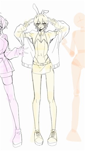 【OC】落書きメイキング #イラスト #illustration #イラストメイキング