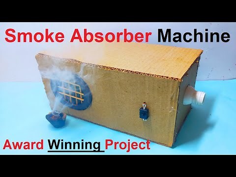How To Make a Smoke Absorber Machine Working Model Simple and Easy for exhibition -| howtofunda