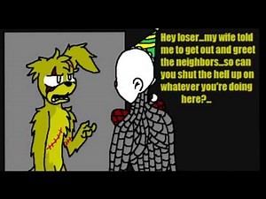 FNAF SL COMIC DUB how ennard meets springrap comic by blustreakgirl