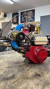 Tuning HONDA Gx200 SUPERCHARGER ! #honda #gx200 #200cc #car #cars #supercharger #turbo #diy #tuning