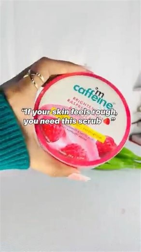 Mcaffeine Raspberry body scrub for women #mCaffeine #UGCcreator #BodyCareRoutine #SkincareReview
