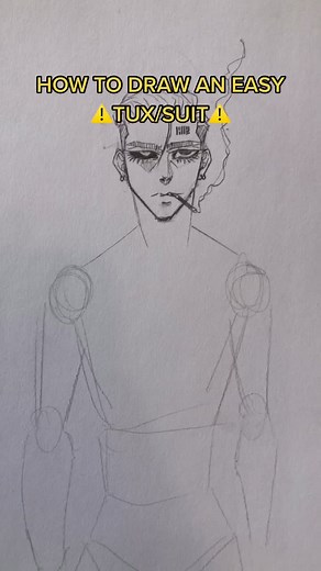 Reply to @magichands19 how to draw a TUXEDO ⚠️🦋 #howtodraw #howto #arttutorial #tuxedo #tutorial #art #artist #fypシ #tux #tiktokart #drawing #sketch