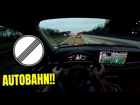 Speeding down the highway with no speed limit in Germany 🚀