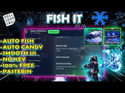 🔥 FISH IT SCRIPT PASTEBIN 2026 😱 | AUTO FISH & AUTO CANDY | NO KEY & 100% FREE 🔑