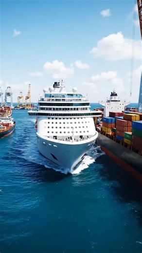Uncontrolled Cruise Ship Collides With Dockside Area! #shipdisaster #fyp #viral #reels | Ship Disaster