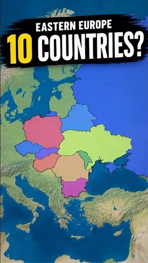 Are these countries actually in Eastern Europe? #geography #map #easterneurope