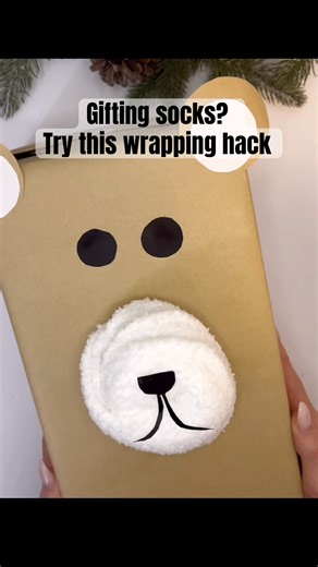 Socks don’t have to be a boring gift. #giftwrapping #wrappingpresents #dollartree #giftwrap