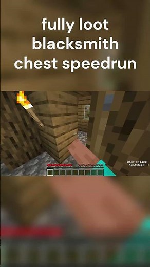 minecraft java 26.1.2 fully loot blacksmith chest speedrun random seed glitchless