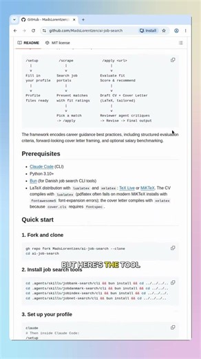 ai-job-search — AI-tailored CVs & Cover Letters