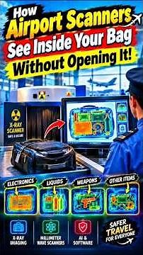 How Airport Scanners See Inside Your Bag Without Opening It!