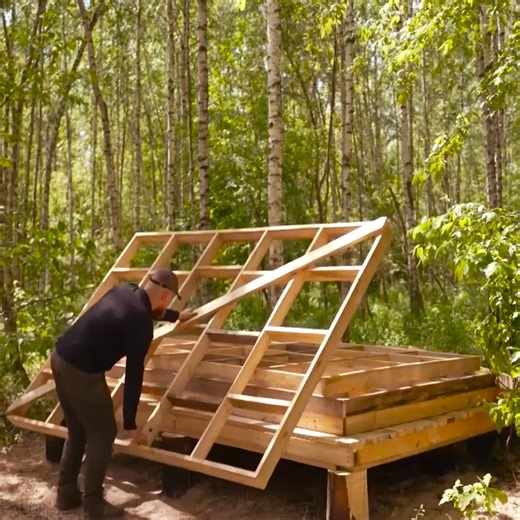 3.1M views · 94K reactions | FULL BUILD - Building an off grid log cabin for recreation | Survival Camping, Building Warm Bushcraft Pro | Facebook