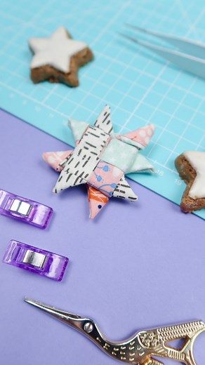 Nastasia Mohren on Instagram: "DIY Fröbelsterne aus Stoffresten! . #diyeule #nähen Stoffreste #nähliebe"