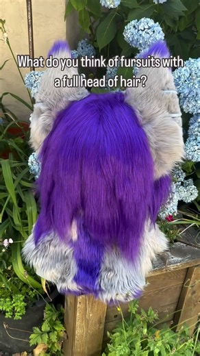I always love getting to make suits with hair, it adds so much movement and flow to the costume! 💕 #fursuitmaker #furry #furries