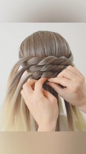 821K views · 7.8K reactions | Original wedding updo 勇 #hairstyle #peinados | Braids for my hair | Facebook