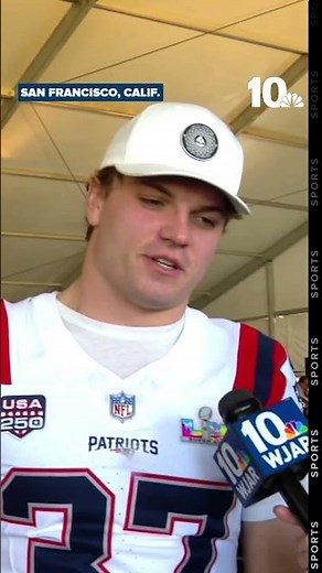 Patriots Jack Westover speaks about taking on hometown team for Super Bowl LX