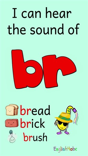 Consonant Blend BR | Learn BR Words – Bread, Brick & Brush | Phonics for Kids!