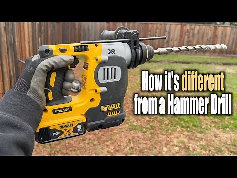 DeWalt DCH273 20V SDS Plus Rotary Hammer Review & Concrete Test
