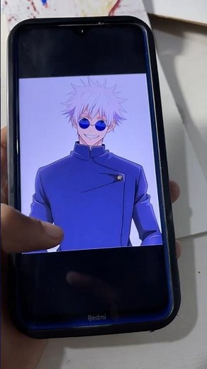 Drawing gojo || Jujutsukaisen character drawing || #animedrawing #sukuna #art