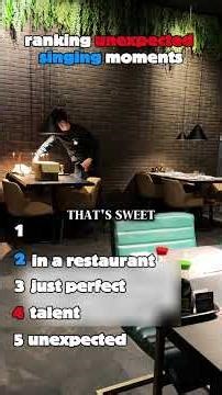 ranking 5 best unexpected singing moments.