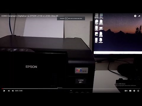 COMO Escanear e Digitalizar na EPSON L3150 e L3250