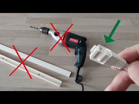 Easily install network cables in (almost) any room without drilling.