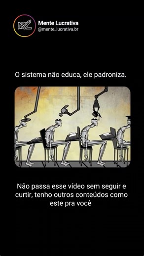 #reflexão #produtividade #desenvolvimentopessoal #mentelucrativa #sistema #alienação #governo