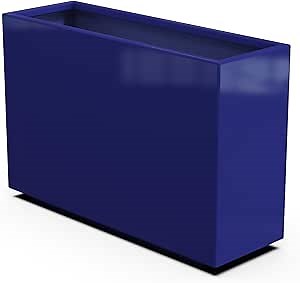 Plantercraft Powder-Coated Aluminum Planter Box - Rectangle - Metal All Weather | Indoor Outdoor | Made in USA | Fully Assembled