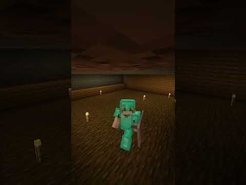 building my nether portal room in my minecraft hardcore world!