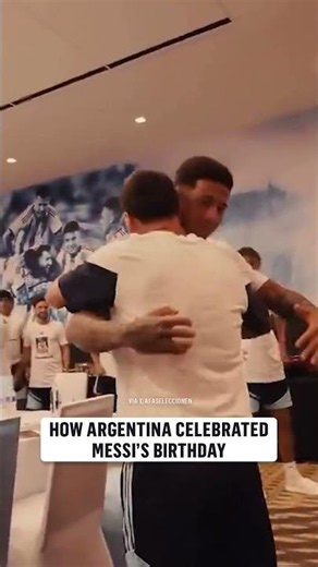 Argentina wore Messi T-shirts for his 39th birthday 🇦🇷