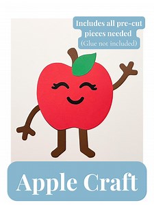 Apple Paper Craft: Autumn Cardstock DIY Project - Etsy