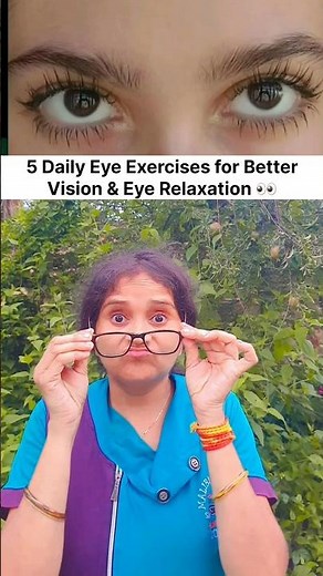 5 Best Eye Exercises for Healthy Eyes & Better Vision Support 👁️✨ #Shorts