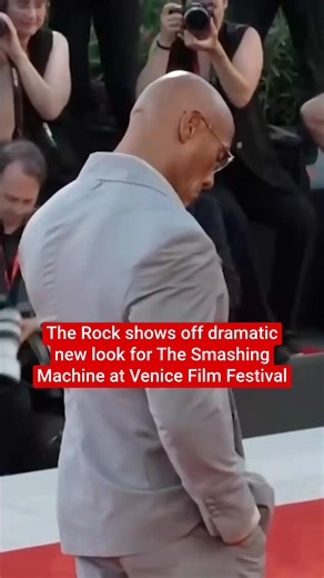The Rock shows off dramatic new look for The Smashing Machine at Venice Film Festival | The Independent