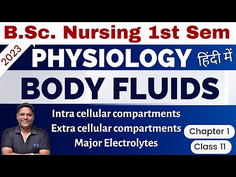 CLASS 11 | Body Fluids | B.Sc. Nursing 1st Sem | Anatomy & Physiology