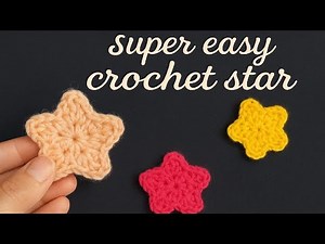 Super Easy Crochet Star | Beginner-Friendly Tutorial ⭐