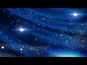 Fondo de video movimiento - azul, espacio, estrellas y luces