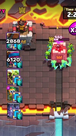 Three Cards vs Tower Princess #clashroyale