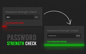 使用Javascript中的Regex制作密码强度检查器