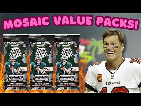 PULLING A $1K CARD FROM A $14 PACK! 2023 Mosaic Football Value Pack Review!