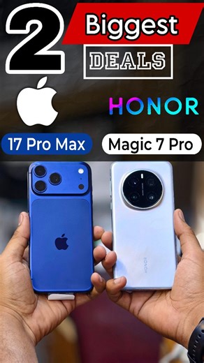 12K views · 165 reactions | 2 Biggest Best Deals iPhone 17 Pro Max & Honor Magic 7 Pro . . . . #ongole #honor #iphone #honormagic7pro #andhrapradesh #telangana #prakasamdistrict #trending #viral #mobiles #exchange #instagood #instaviews #dailygrow #reeitfeelit #reachmorepeople #explore #ios #harmonyos | Royalmobiles Mobiles Ongole | Facebook